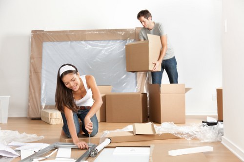 Removal team planning a house move in Highbury