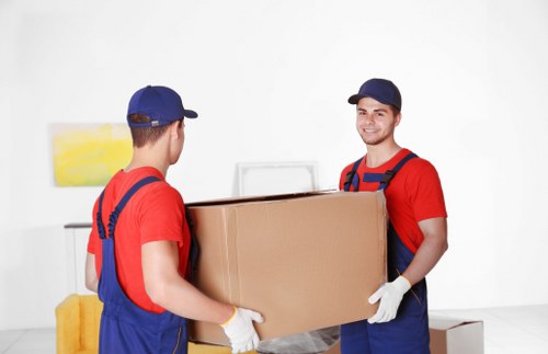 Moving team supporting a local removals job in Highbury