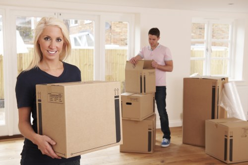 Office removals team planning a move in Highbury