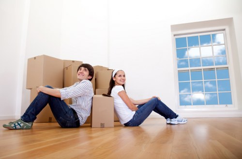 Careful furniture loading for a Highbury property collection
