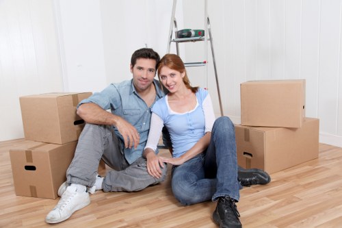 Local moving team handling a flat move in Highbury