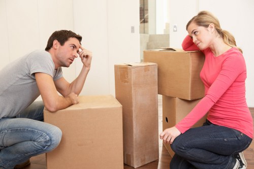 Highbury flat move with careful handling in a narrow stairwell