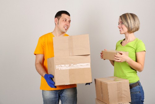 Moving van loading support for a Highbury property move